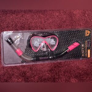 RBX Adult Pink Snorkel Set